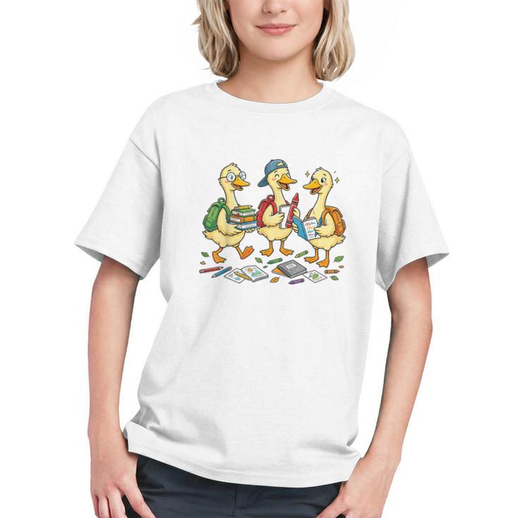 Honk into Kindergarten! Silly Goose Back to School Youth T-shirt