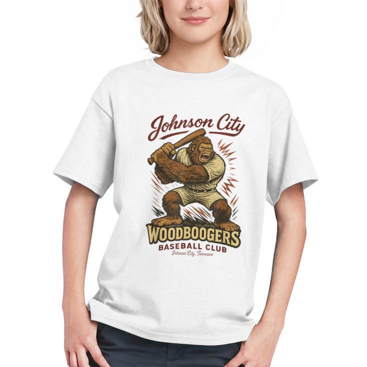 Johnson City Woodboogers Retro Baseball Club Graphic Youth