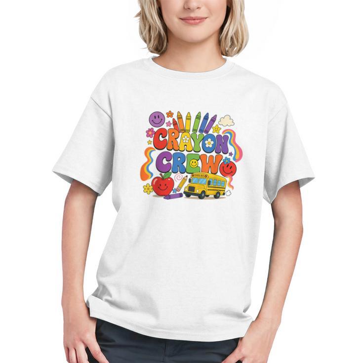 Join the Crayon Crew! Fun Back to School Youth T-shirt