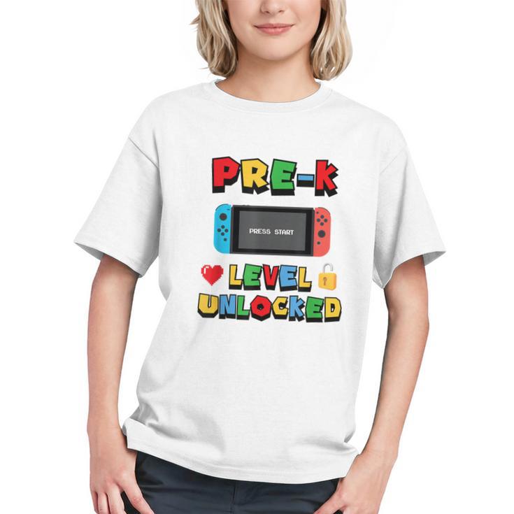 Level Up for Pre-K! Gamer Back to School Youth T-shirt