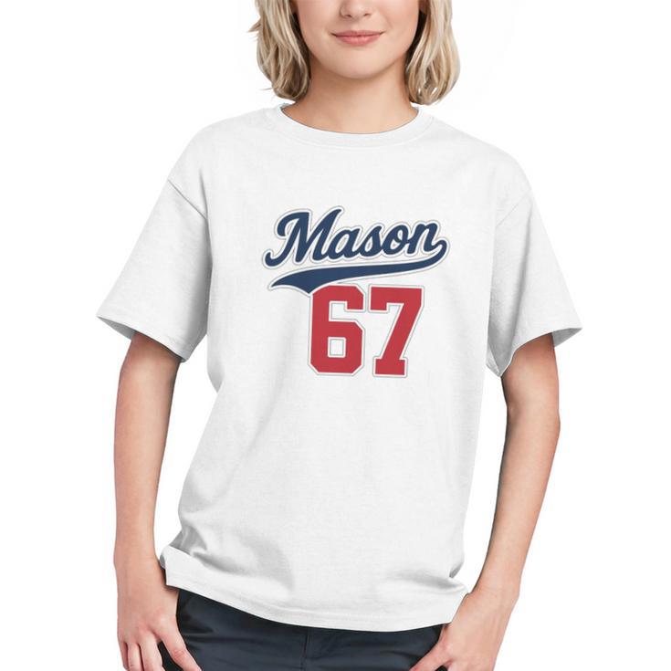 Mason 67 Jersey Baseball Men Women Boys Girls Number 6 7 Graphic Youth