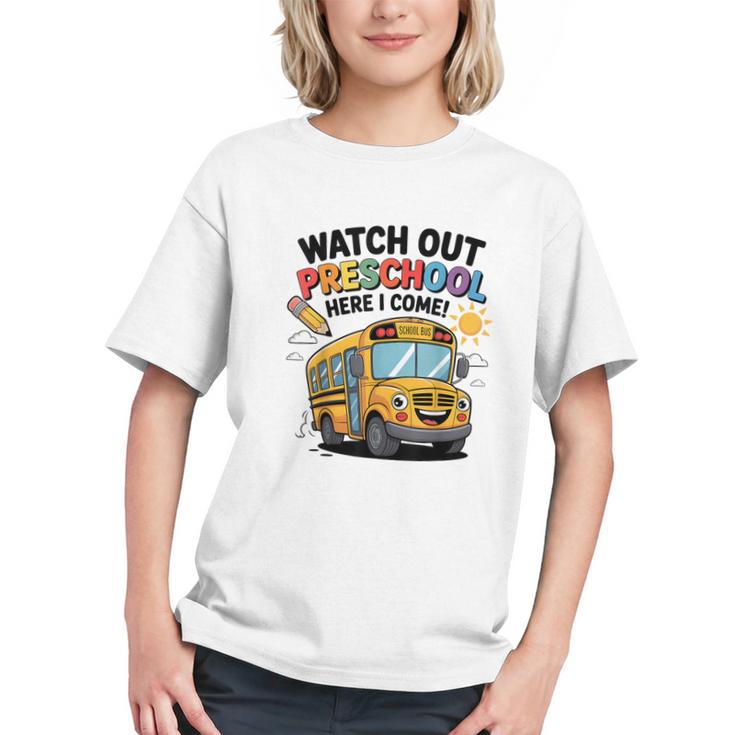 Preschool Bound! Fun Back to School Youth T-shirt