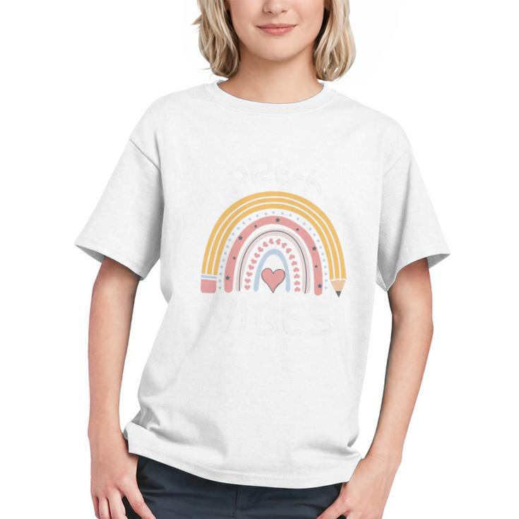 Rainbow Pencil Pre-K Vibes Back to School Youth T-Shirt