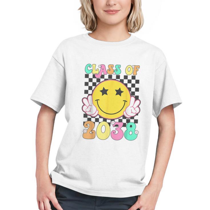 Retro Class Of 2038 Grow With Me Back To School Kindergarten Graphic Youth
