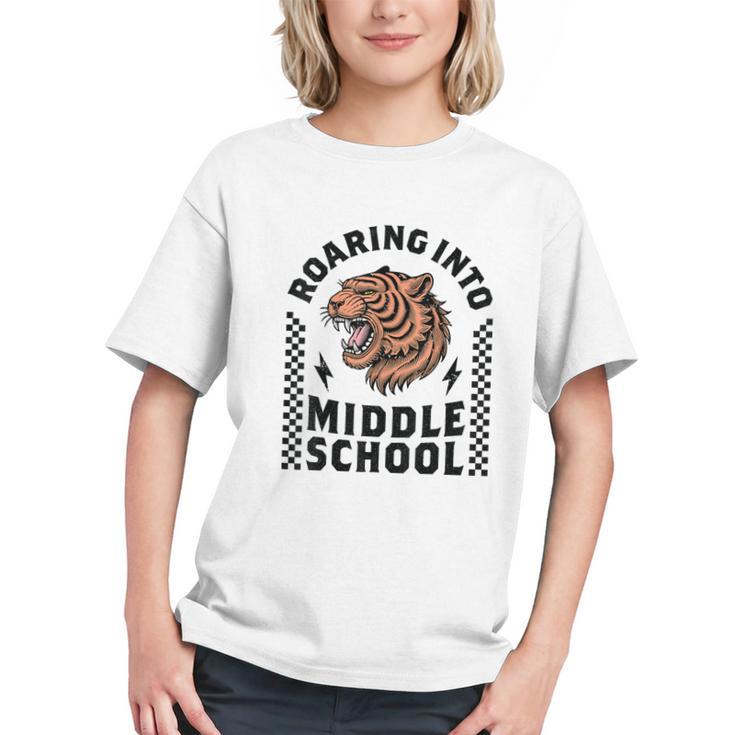 Roar into Middle School! Tiger Back to School Youth T-shirt