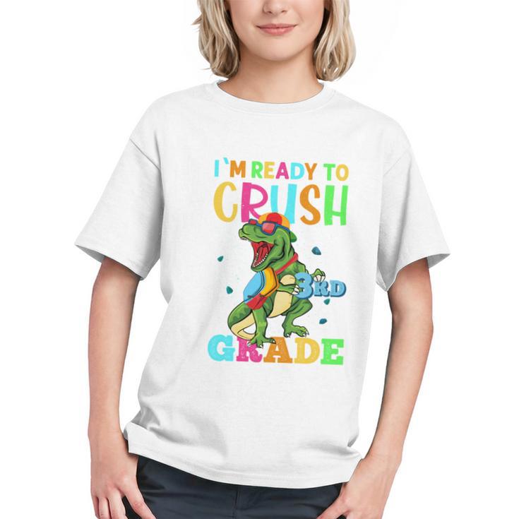 Roaring into 3rd Grade! Dinosaur Back to School Youth T-shirt
