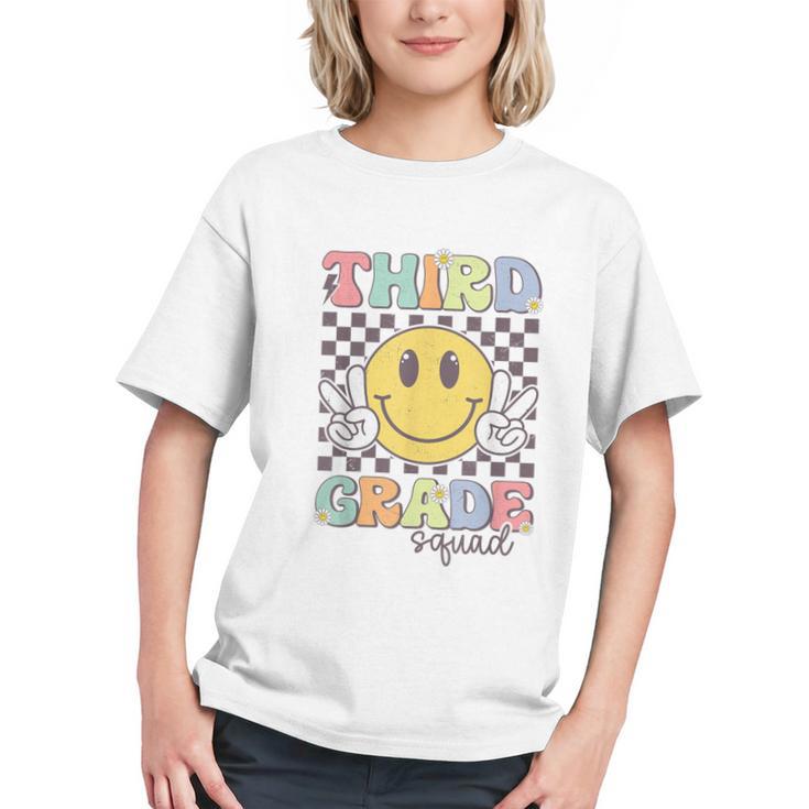 Smiley Face 3rd Grade Squad Back to School Youth T-Shirt