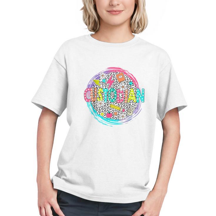 Sparkling Spaces: Cute Back to School Custodian Youth T-Shirt Sparkling Spaces: Cute Back to School Custodian Youth T-Shirt