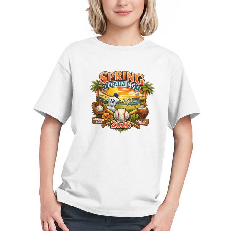 Spring Training 2026 Baseball Vintage Sunset Premium Tri-Blend Graphic Youth