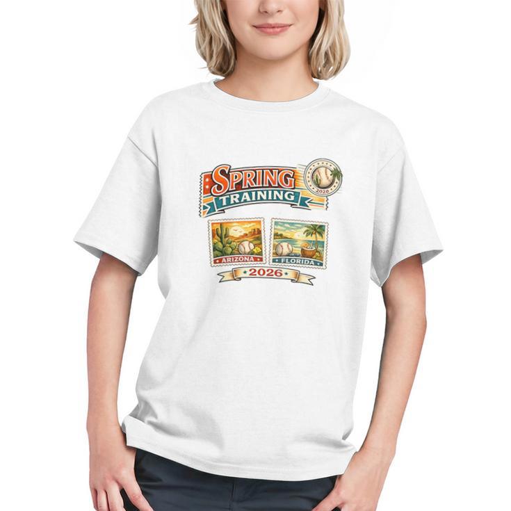 Spring Training 2026 Retro Postcard Baseball Premium Tri-Blend Graphic Youth