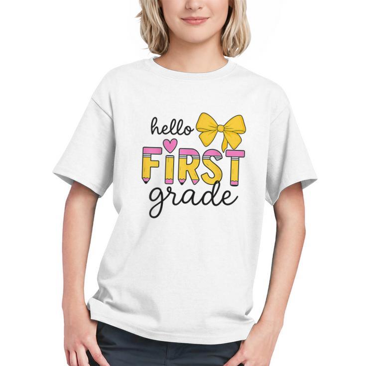 Sweet Pencil Vibes for 1st Grade Back to School Youth T-shirt