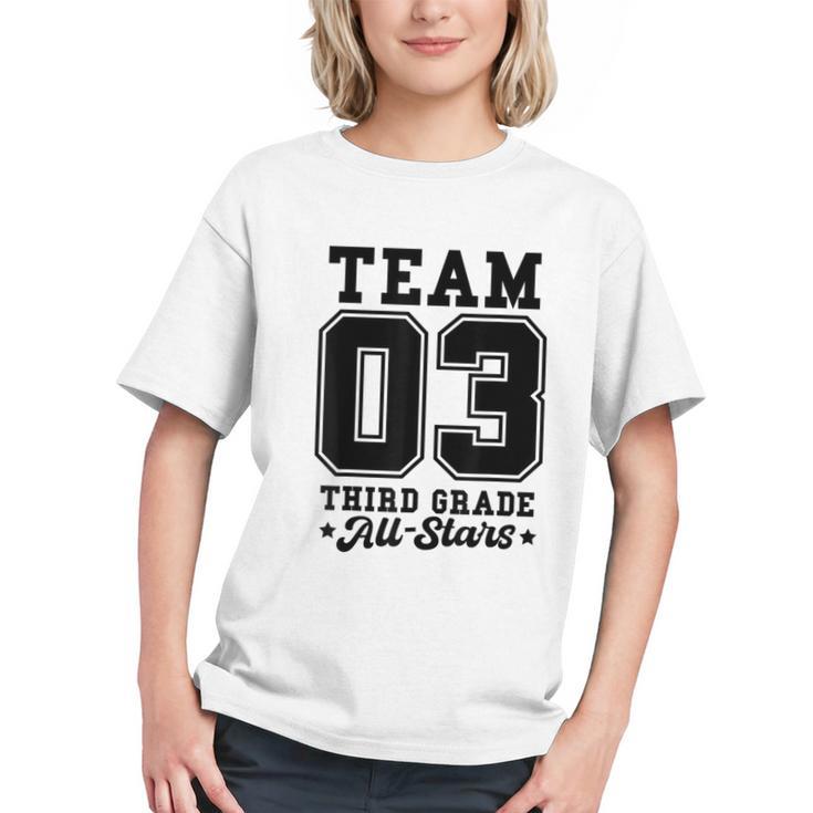 Team 3rd Grade All-Stars Back To School Sports Jersey Graphic Youth
