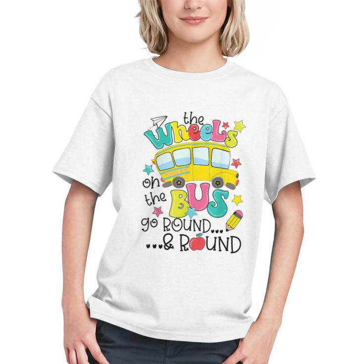 The Wheels on the Bus Roll Back to School Youth T-shirt