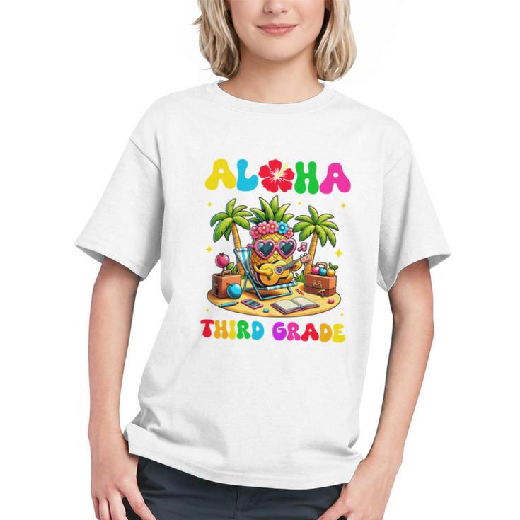 Tropical 3rd Grade Vibes Back to School Youth T-Shirt