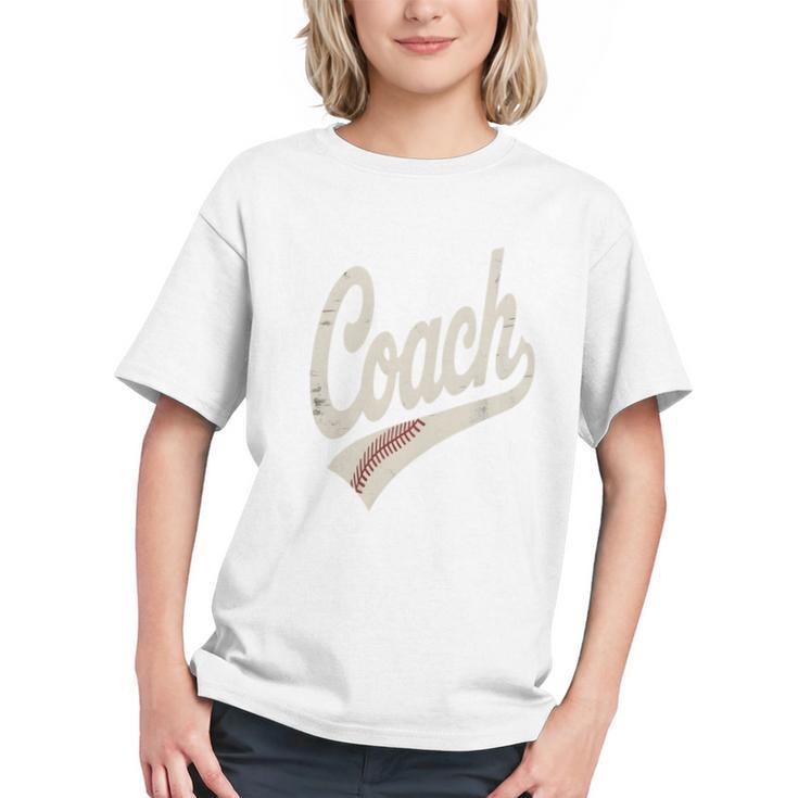 Vintage Baseball Coach Graphic Youth