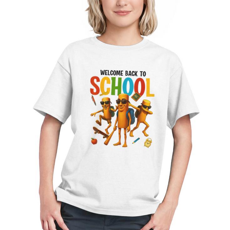 Viral Gen Alpha Brainrot Meme Back to School Youth T-Shirt