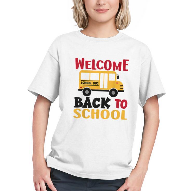 Welcome Back To School For Bus Drivers First Day Of School Graphic Youth