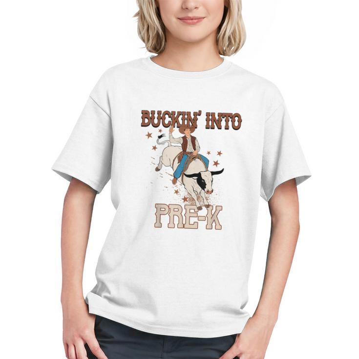 Yeehaw Pre-K! Cowboy Back to School Youth T-Shirt