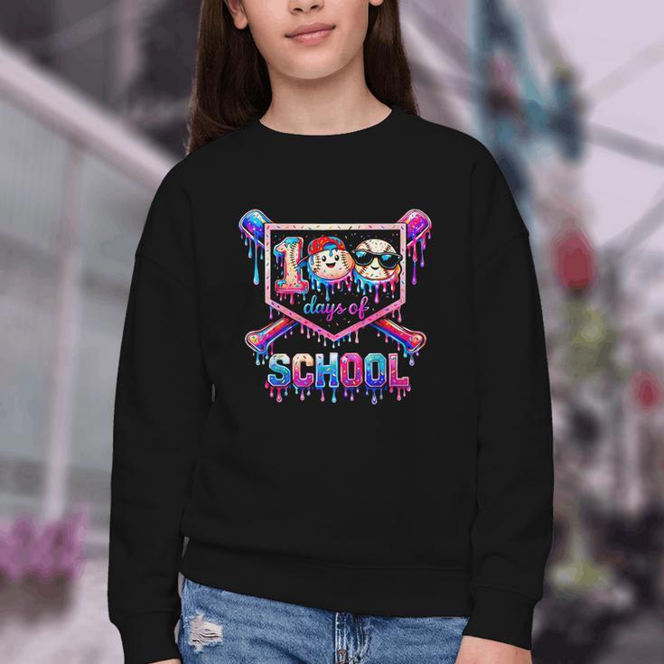 100 Days Of School Baseball Drip Boys For Men Kids Youth Crewneck Sweatshirt 100 Days Of School Baseball Drip Boys For Men Kids Youth Crewneck Sweatshirt