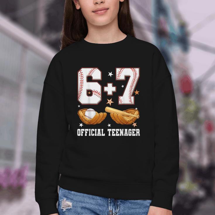 67 13 Year Old Official Teenager Baseball Boy 13th Birthday Youth Crewneck Sweatshirt 67 13 Year Old Official Teenager Baseball Boy 13th Birthday Youth Crewneck Sweatshirt