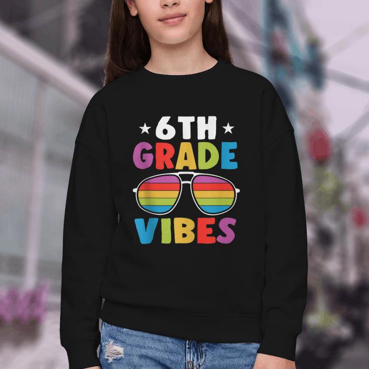 6th Grade Back To School Sunglasses Vibes Retro First Day Youth Crewneck Sweatshirt 6th Grade Back To School Sunglasses Vibes Retro First Day Youth Crewneck Sweatshirt