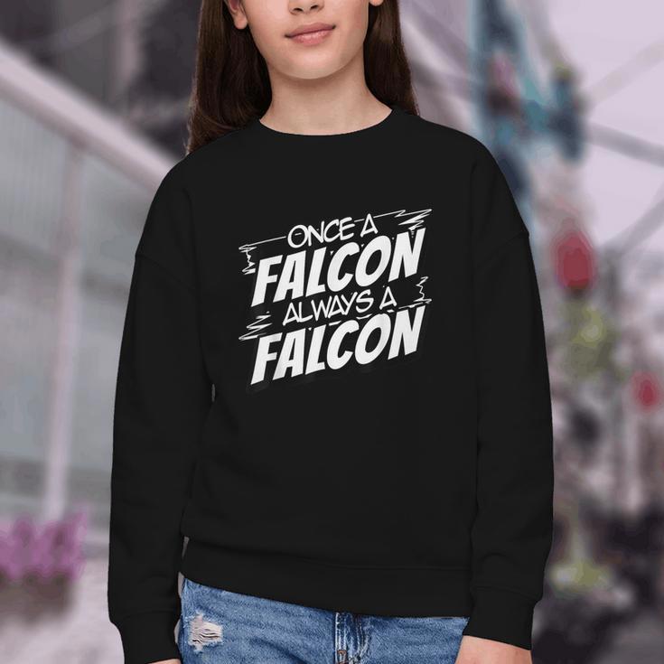 Always A Falcon Back To School Spirit Youth Crewneck Sweatshirt Always A Falcon Back To School Spirit Youth Crewneck Sweatshirt