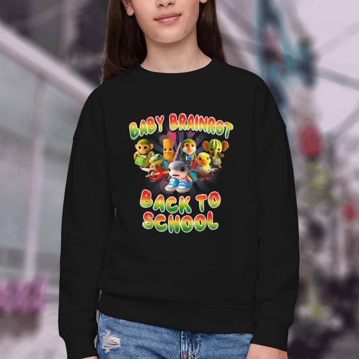 All Baby Brainrot Italian Meme Cute Back To School For Kids Youth Crewneck Sweatshirt All Baby Brainrot Italian Meme Cute Back To School For Kids Youth Crewneck Sweatshirt
