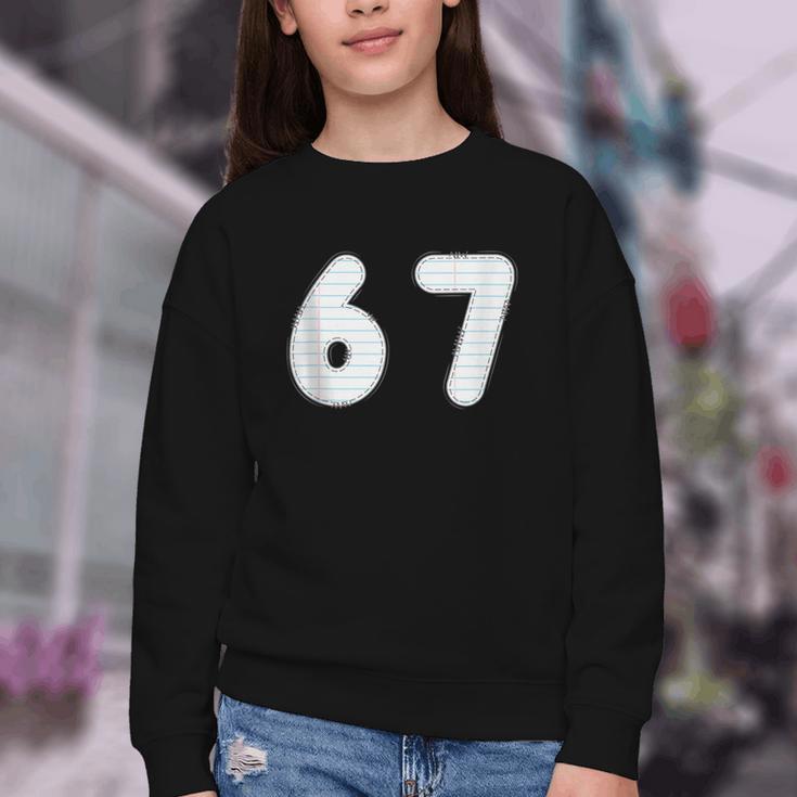 Back To School 67 Notebook Number For Class Year Youth Crewneck Sweatshirt Back To School 67 Notebook Number For Class Year Youth Crewneck Sweatshirt