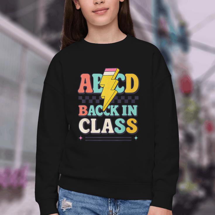 Back To School ABCD Back In Class Youth Crewneck Sweatshirt Back To School ABCD Back In Class Youth Crewneck Sweatshirt
