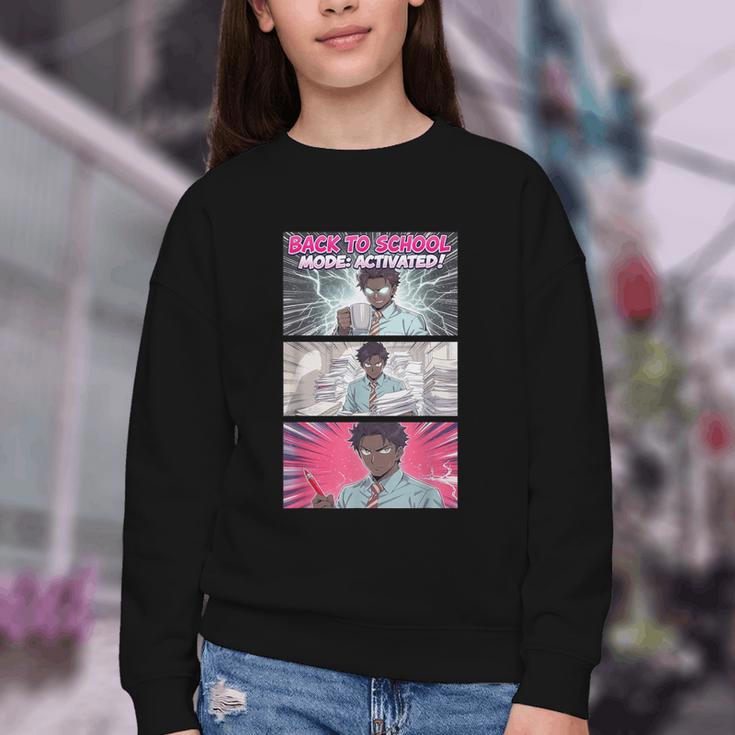 Back To School Anime Boys Student Girl Manga Kawaii Taecher Youth Crewneck Sweatshirt