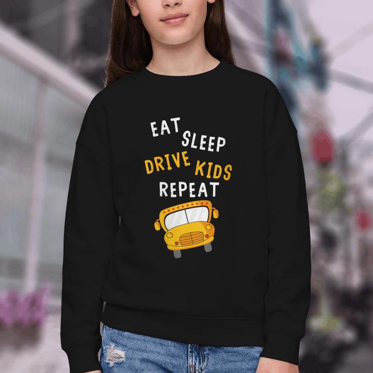 Back To School Bus Driver Appreciation Thank You Quote Youth Crewneck Sweatshirt