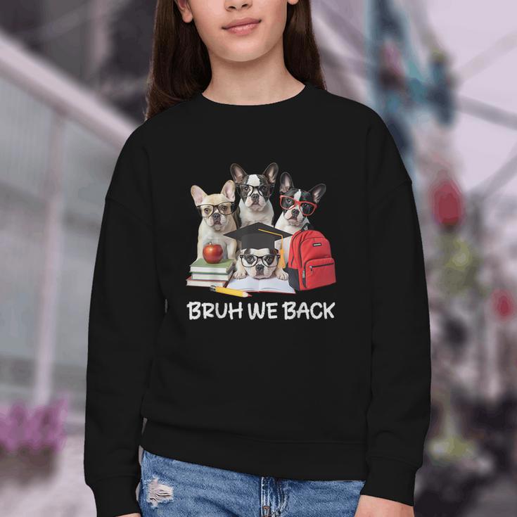 Back To School Cute French Bulldog Puppy Dogs Lovers Youth Crewneck Sweatshirt Back To School Cute French Bulldog Puppy Dogs Lovers Youth Crewneck Sweatshirt