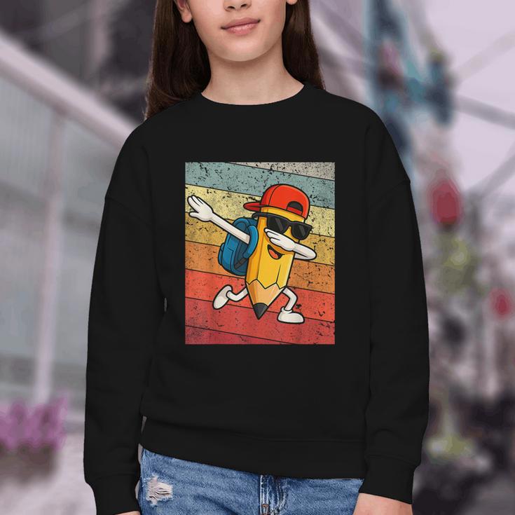 Back To School Dabbing Pencil First Day Boys Kids Youth Crewneck Sweatshirt Back To School Dabbing Pencil First Day Boys Kids Youth Crewneck Sweatshirt