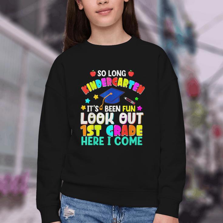 Back To School Look Out 1st Grade Here I Come For Kids Youth Crewneck Sweatshirt Back To School Look Out 1st Grade Here I Come For Kids Youth Crewneck Sweatshirt