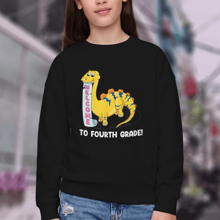 Back To School Welcome To Fourth Grade Youth Crewneck Sweatshirt Back To School Welcome To Fourth Grade Youth Crewneck Sweatshirt
