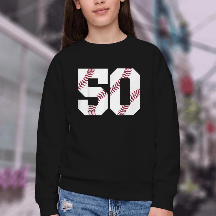 Baseball 1976 50th Birthday Vintage 50 Years Old Retro Youth Crewneck Sweatshirt Baseball 1976 50th Birthday Vintage 50 Years Old Retro Youth Crewneck Sweatshirt