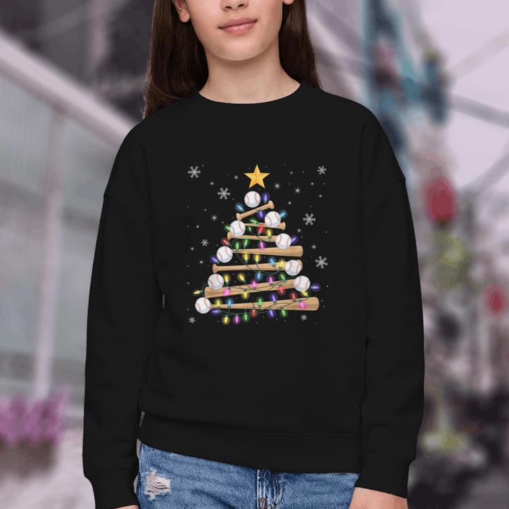 Baseball Christmas Tree Light Xmas Baseball Boys Kids Youth Crewneck Sweatshirt Baseball Christmas Tree Light Xmas Baseball Boys Kids Youth Crewneck Sweatshirt