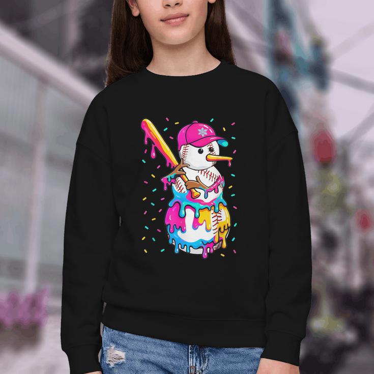 Baseball Snowman Drip Christmas Baseball Boys Men Kids Youth Crewneck Sweatshirt Baseball Snowman Drip Christmas Baseball Boys Men Kids Youth Crewneck Sweatshirt