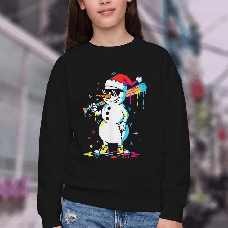 Baseball Snowman Drip Cool Christmas Men Boys Girls Youth Crewneck Sweatshirt Baseball Snowman Drip Cool Christmas Men Boys Girls Youth Crewneck Sweatshirt