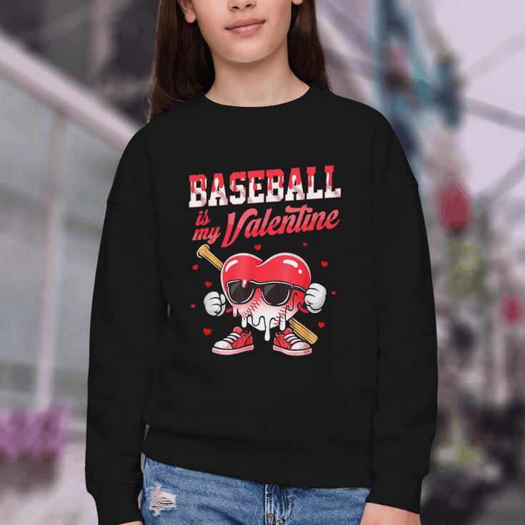 Baseball Is My Valentine Shirt Heart Drip Baseball Lovers Youth Crewneck Sweatshirt Baseball Is My Valentine Shirt Heart Drip Baseball Lovers Youth Crewneck Sweatshirt