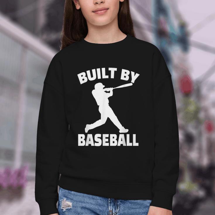 Built By Baseball Baseball For Men Women Boys Players Youth Crewneck Sweatshirt Built By Baseball Baseball For Men Women Boys Players Youth Crewneck Sweatshirt
