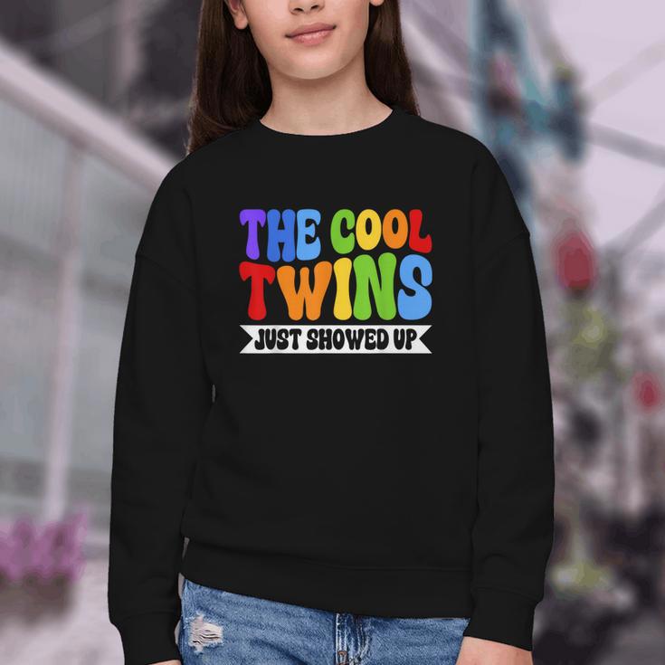 Cool Twins Just Showed Up Kid Boy Teen Twin Back To School Youth Crewneck Sweatshirt Cool Twins Just Showed Up Kid Boy Teen Twin Back To School Youth Crewneck Sweatshirt