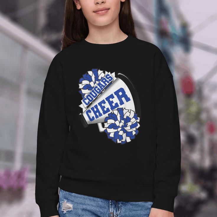 Cougars Cheer Back To School Cheerleading Spirit B Youth Crewneck Sweatshirt Cougars Cheer Back To School Cheerleading Spirit B Youth Crewneck Sweatshirt