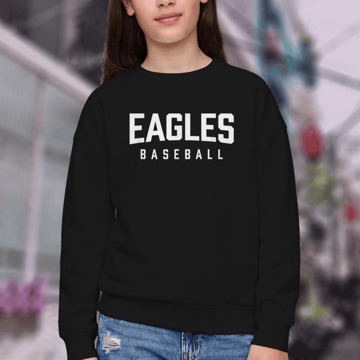 Eagles Baseball Inspired Youth Crewneck Sweatshirt Eagles Baseball Inspired Youth Crewneck Sweatshirt