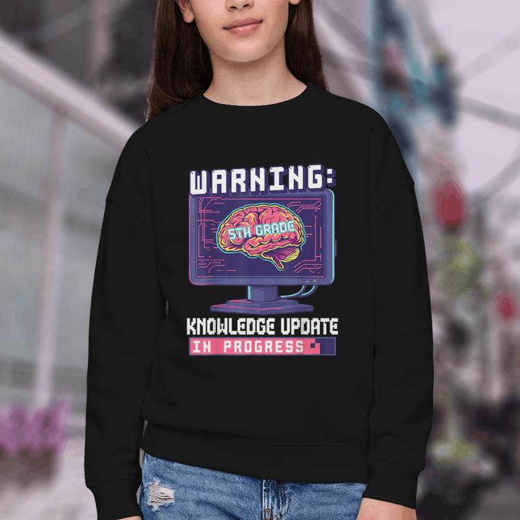 Fifth Grade Back To School Shirts Kids Girls Boys Computers Youth Crewneck Sweatshirt