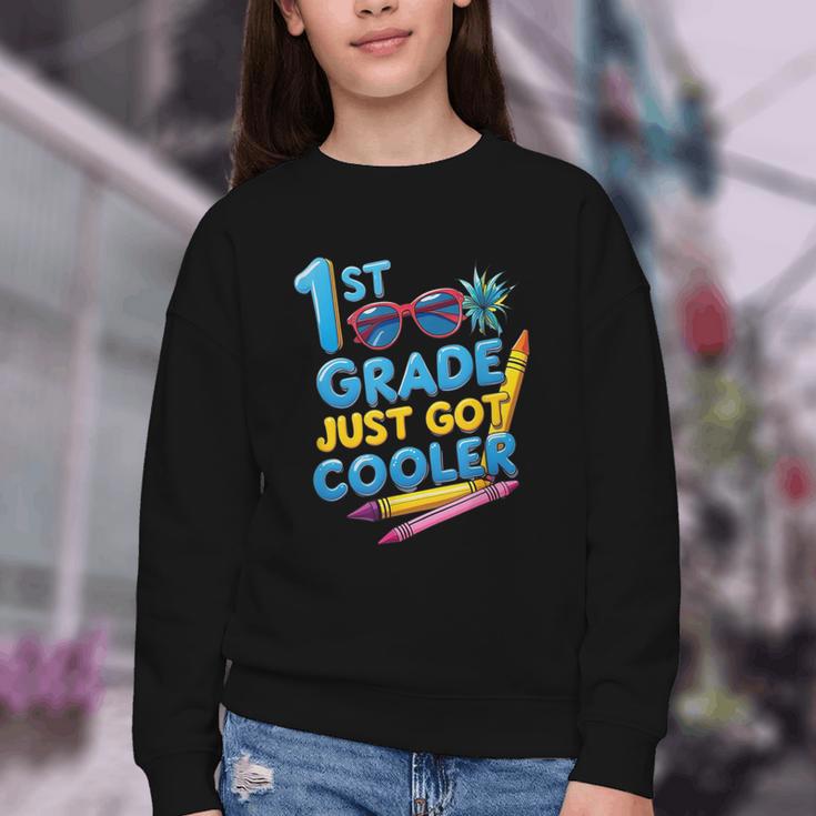 First Day Of First Grade Shirt Boys Girls Back To School Youth Crewneck Sweatshirt First Day Of First Grade Shirt Boys Girls Back To School Youth Crewneck Sweatshirt