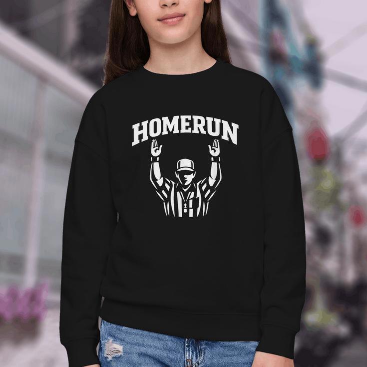 Football Referee Tee Touchdown Baseball Homerun Youth Crewneck Sweatshirt Football Referee Tee Touchdown Baseball Homerun Youth Crewneck Sweatshirt