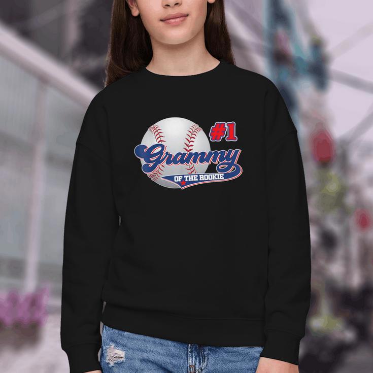 Grammy Rookie Of Year 1st Birthday Baseball Theme Matching Youth Crewneck Sweatshirt Grammy Rookie Of Year 1st Birthday Baseball Theme Matching Youth Crewneck Sweatshirt