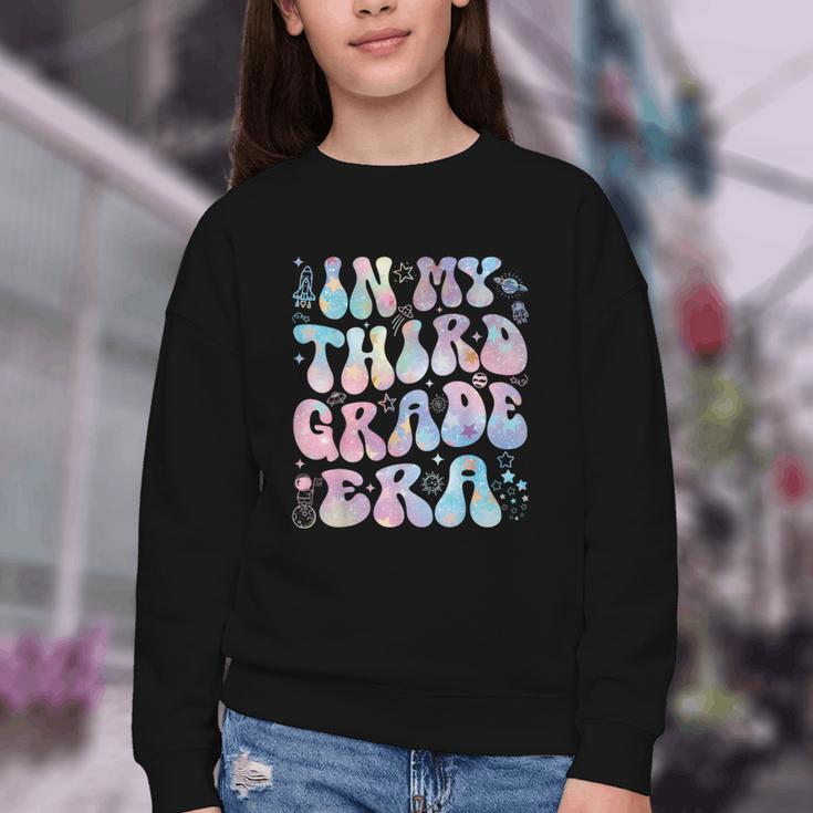 Groovy In My Third Grade Era Tie Dye Kids Boy Back To School Youth Crewneck Sweatshirt Groovy In My Third Grade Era Tie Dye Kids Boy Back To School Youth Crewneck Sweatshirt