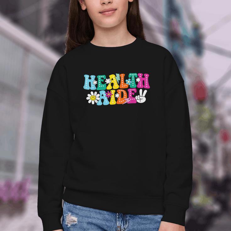 Health Aide Squad Admin Squad Back To School Youth Crewneck Sweatshirt
